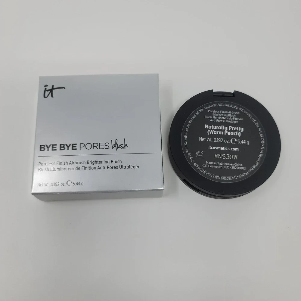 IT Cosmetics Bye Bye Pores Airbrush Blush 0.192 oz Naturally Pretty Warm Peach